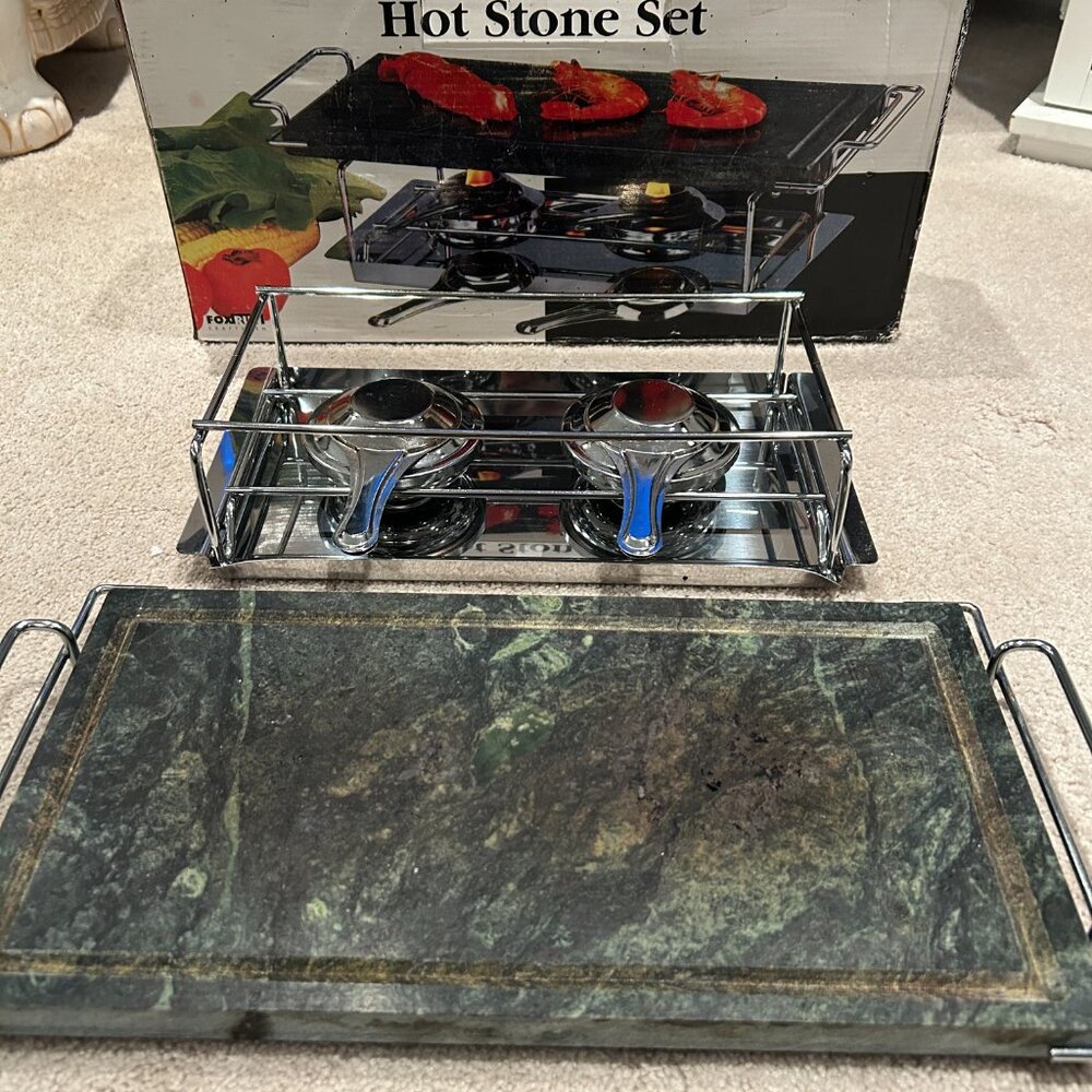 Luxury Hot Stone Cooking Set | At-Home Hibachi Experience | Entertaining Essenti